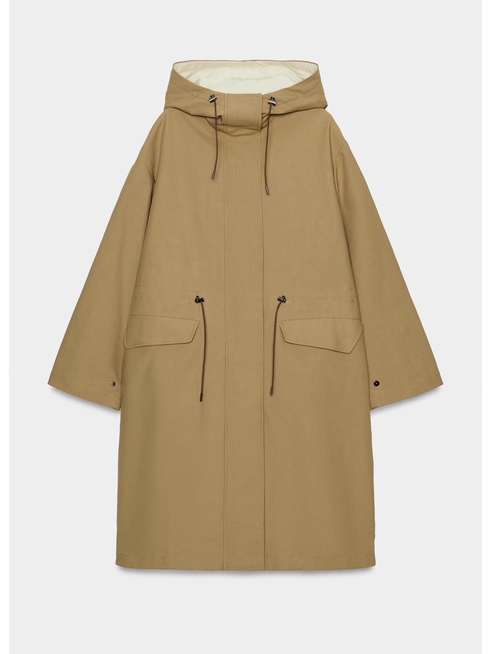 Zara Brand new Size L

Hooded Trench Coat in Camel/Tan

Combined Parka ZW Collec